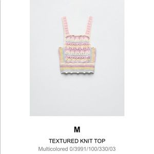 Zara knitted crop top
